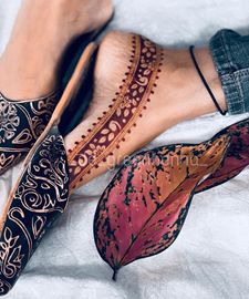 Arabic Mehndi For Legs